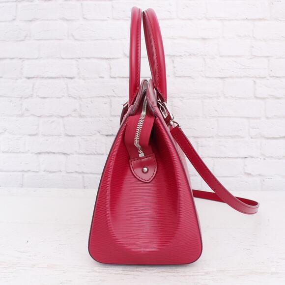 Louis Vuitton Soufflot MM Purple Epi Shoulder and Satchel Purse Leather A3628 - Picture 10 of 12